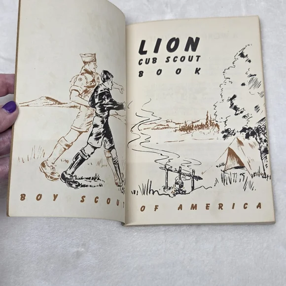 Vintage 1948 Lion Cub Scout Book BSA Handbook Mid-Century Ephemera - Picture 9 of 11